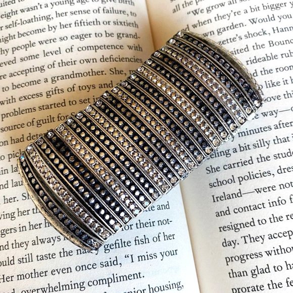Bracelet Extendable Silver Color with Stones Edge - Picture 3 of 7